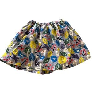 Boden Kids Skirt with Colorful Forest Print